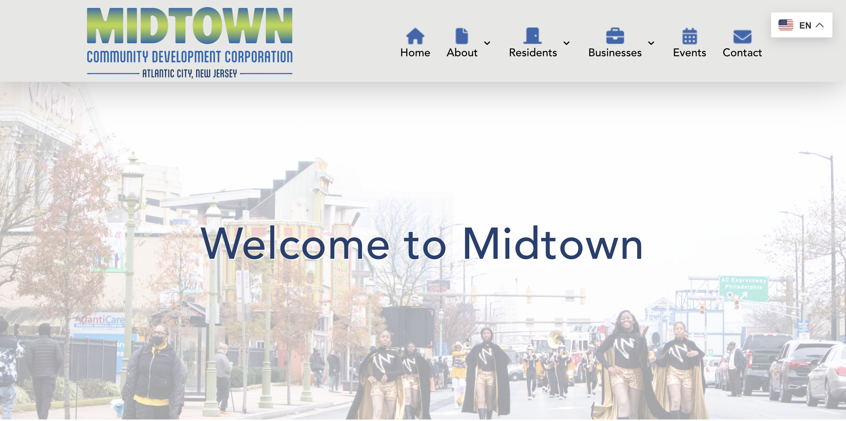 Website Development for Midtown CDC Atlantic City, New Jersey